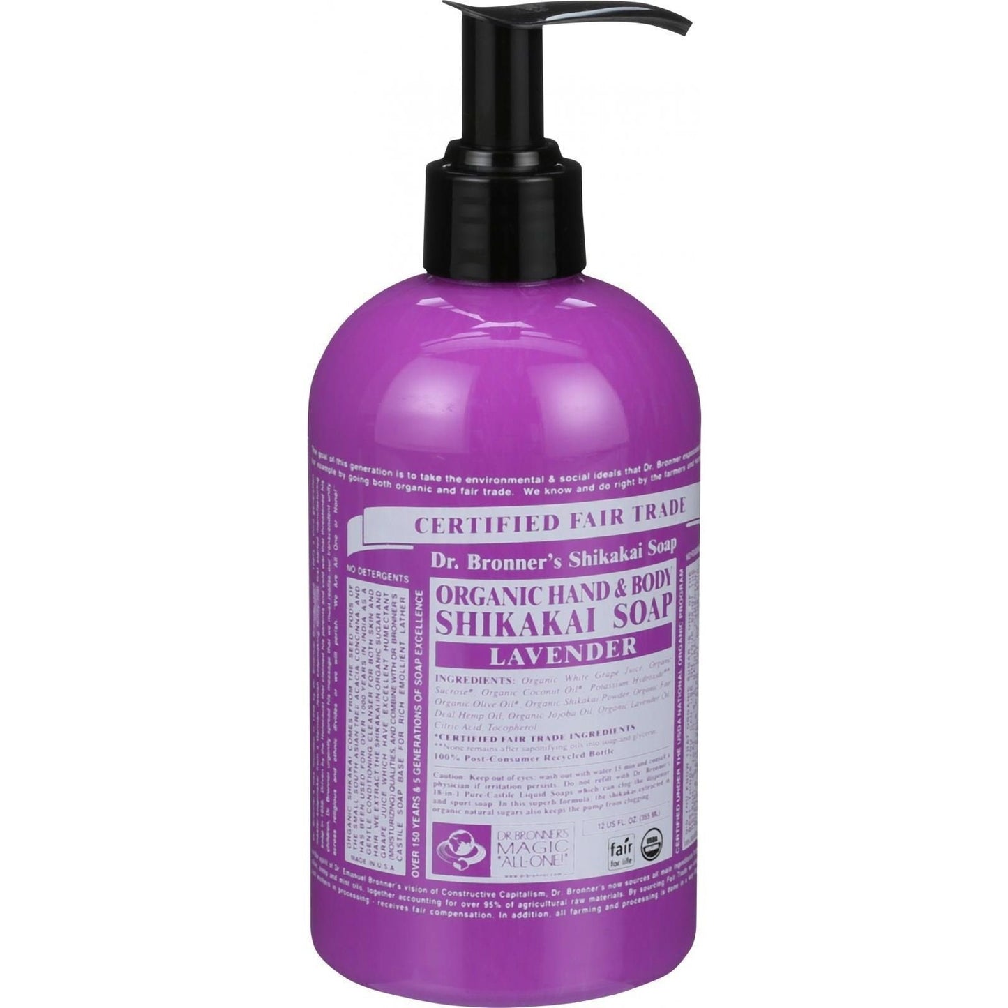 Dr. Bronners Organic 4 In 1 Lavender Soap, 12 FZ