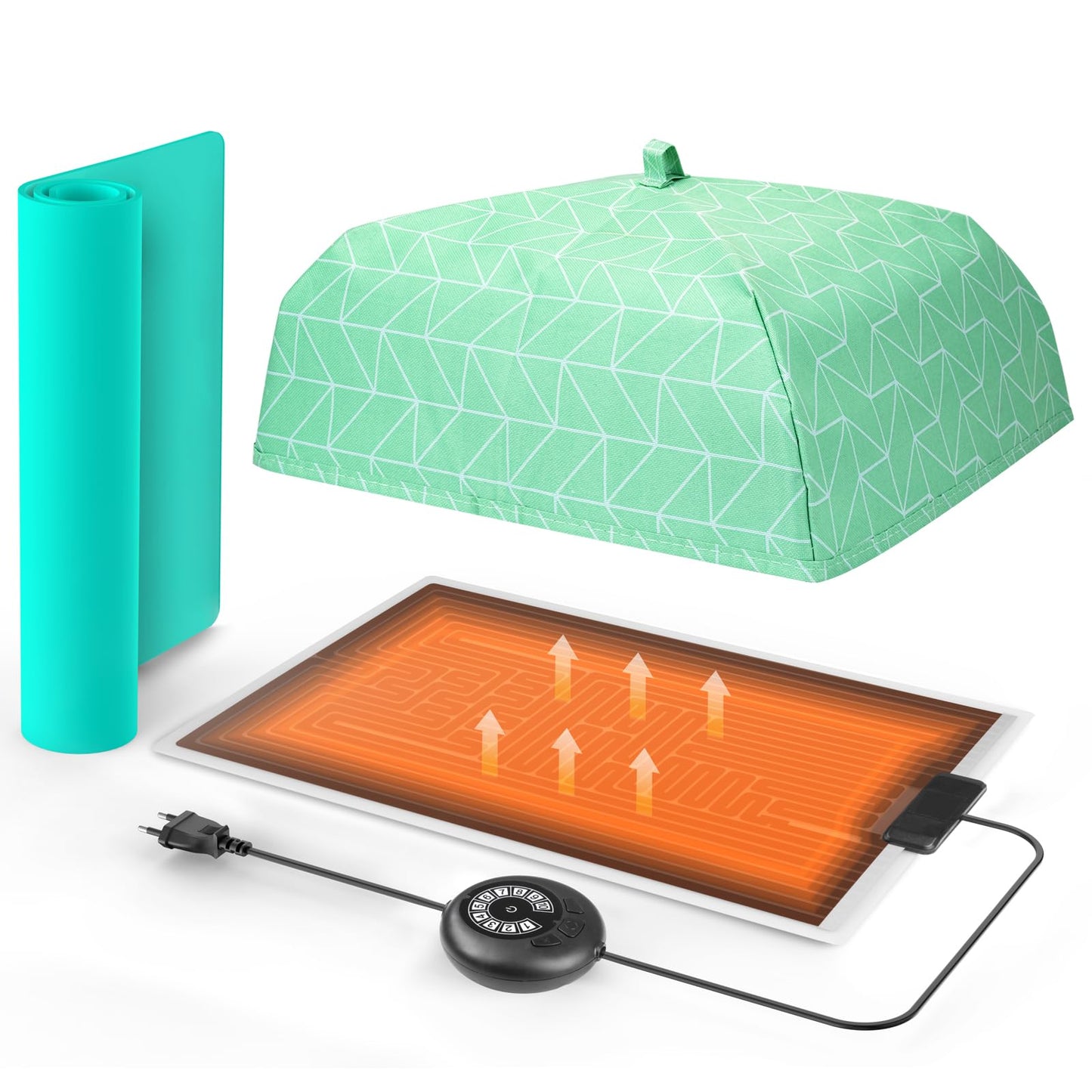 ISTOYO Resin Heating Mat, Resin Molds Heating Pad, Resin Curing Machine, Epoxy Resin Dryer with Time Adjustment Function for Epoxy Molds, Resin