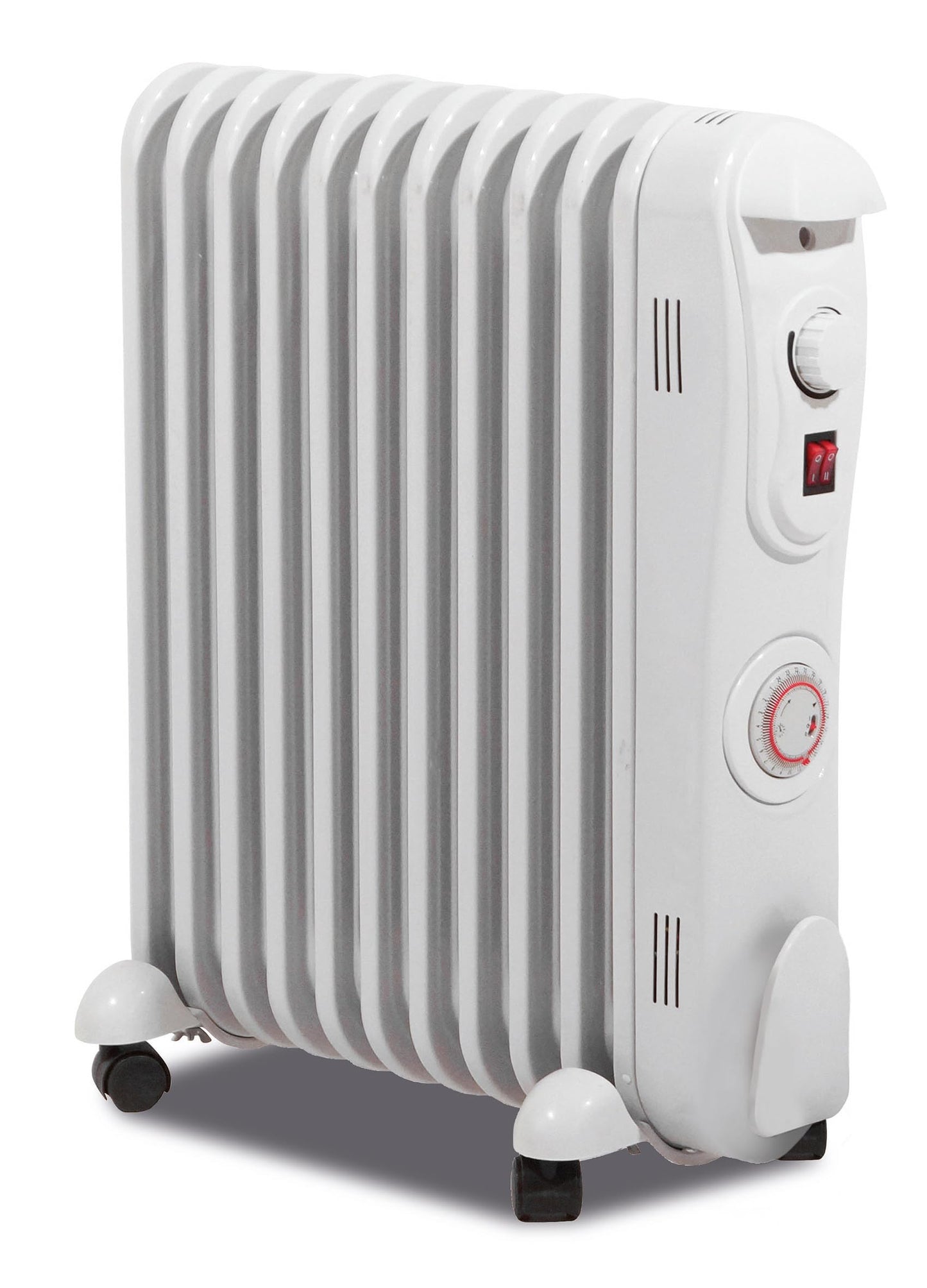 Prem-I-Air 2500W (2.5KW) Oil-Filled Radiator ? 11-Fin Energy-Efficient Free-Standing Electric Heater with 3 Heat Settings, Adjustable Thermostat And