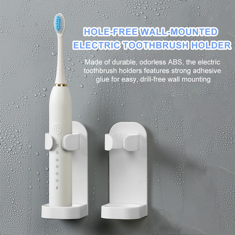 4 Packs Toothbrush Holder Electric Toothbrush Holder Wall Mounted