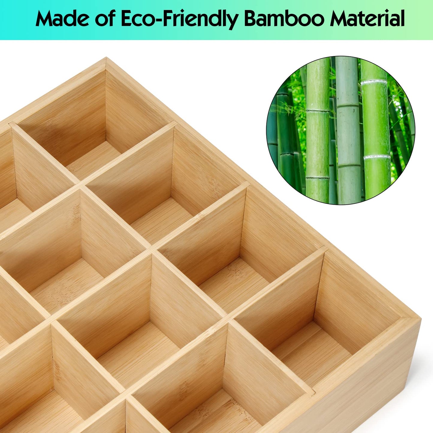 B4Life Tie Rack Wall Mounted Tie Box,Tie Organizer Tie Display Racks for Wall, Bamboo Tie Storage Tie Organizer for Men Tie Holder Wall Mount