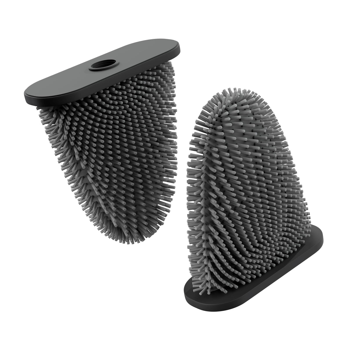 SAVEGA Replacement Silicone Toilet Brush - Hygienic Toilet Brush Silicone with Splash Guard & Drill-Free Wall Mounting ? Fast-Drying Design
