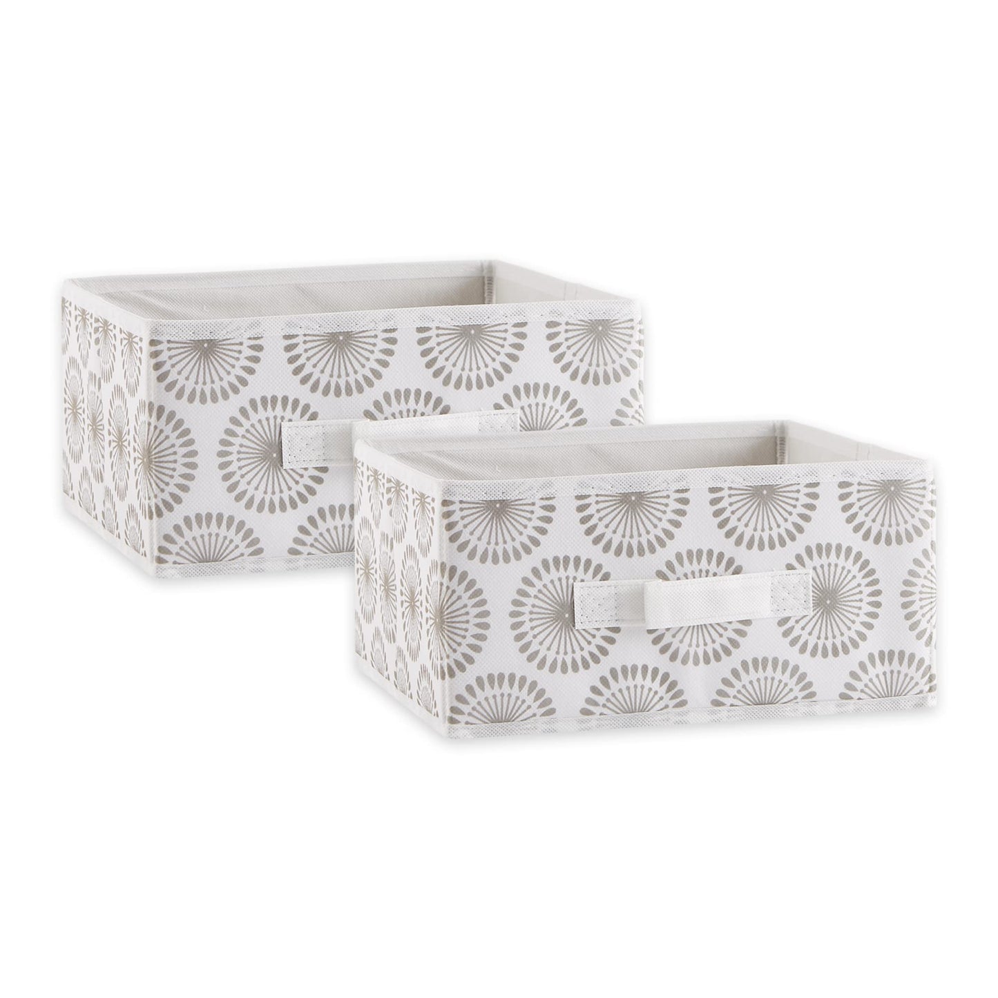 DII Fabric Storage Bins for Nursery, Offices, & Home Organization, Containers Are Made To Fit Standard Cube Organizers (11x11x5.5) Starburst Gray