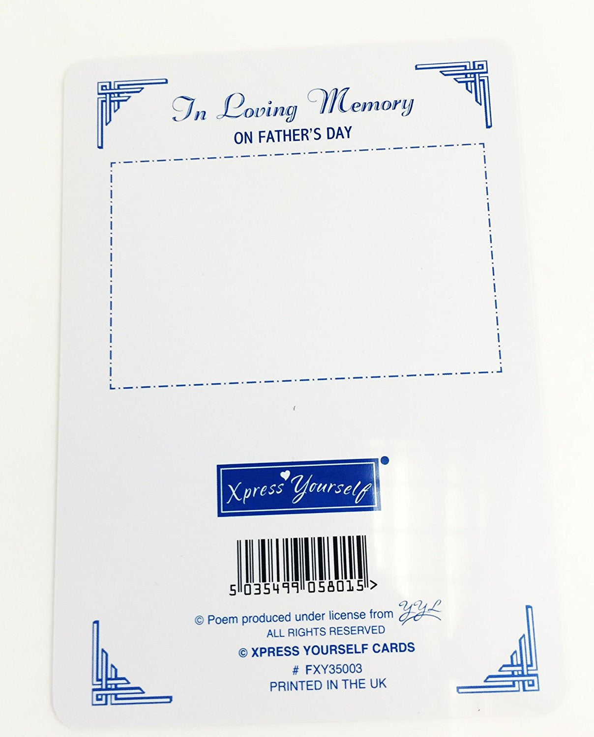 In Loving Memory - Remembering You With Love Dear Sister - Grave/Graveside Memorial Card