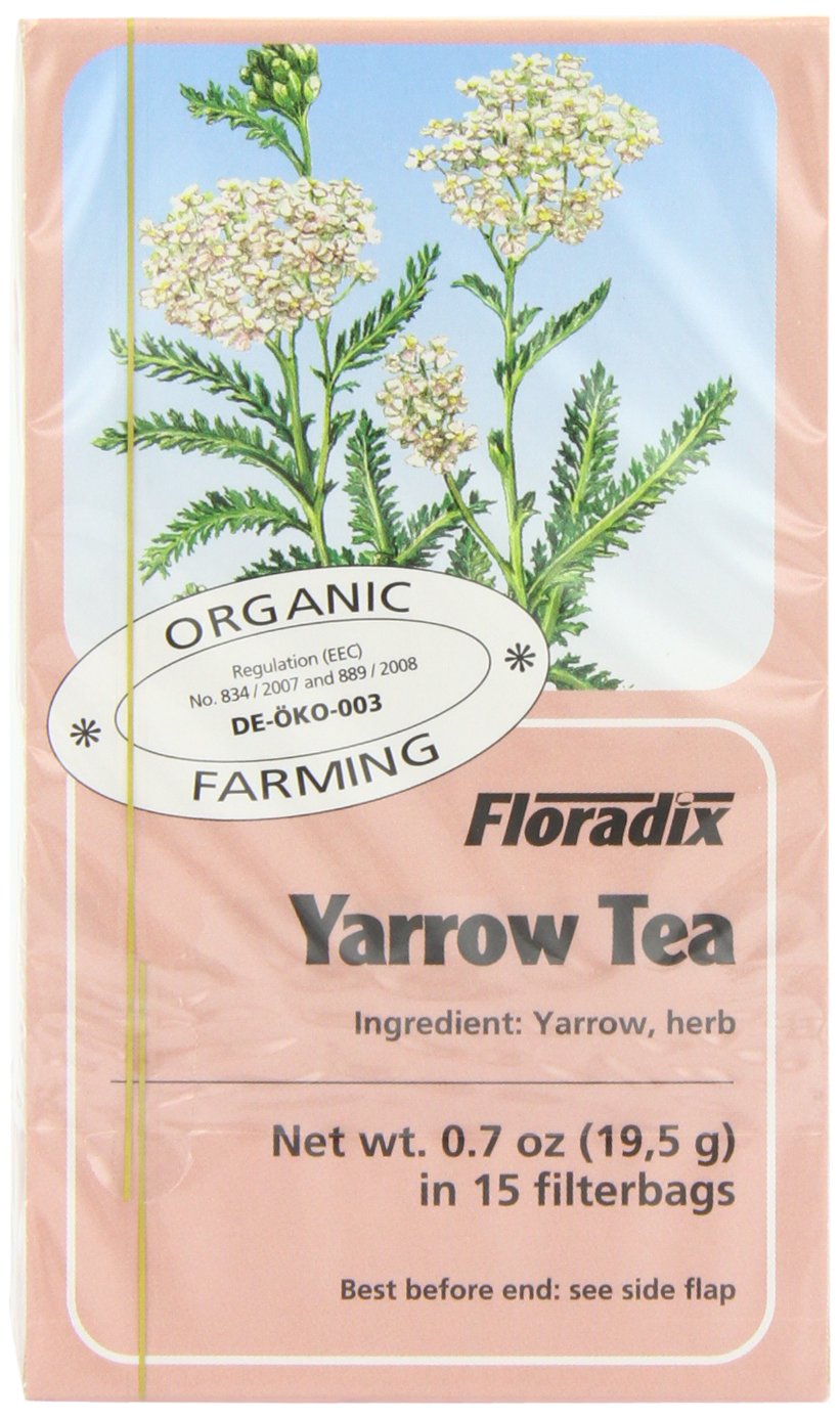 Salus Haus Organic Yarrow Herbal 15 Teabags (Pack of 6, Total 90 Teabags)