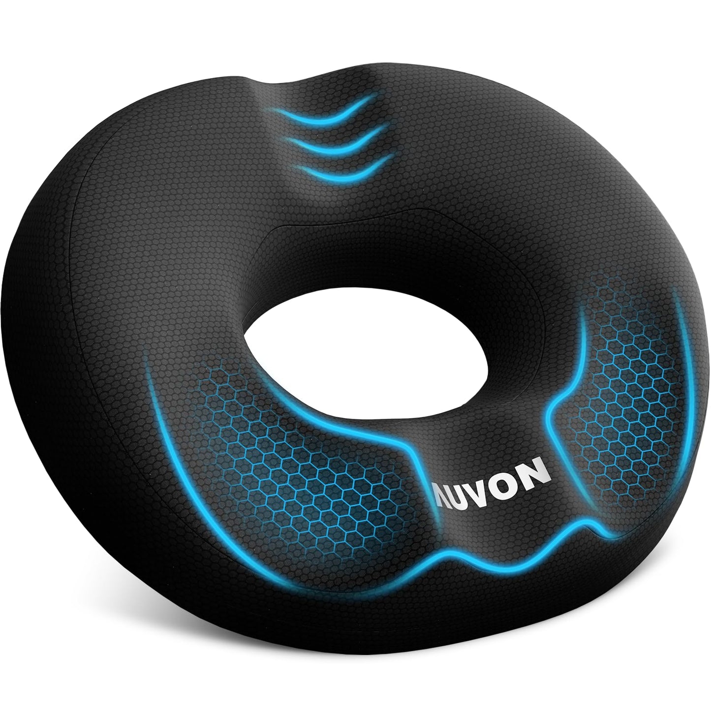 AUVON Donut Cushion for Hemorrhoid & Tailbone Pain Relief, Dual-U Design