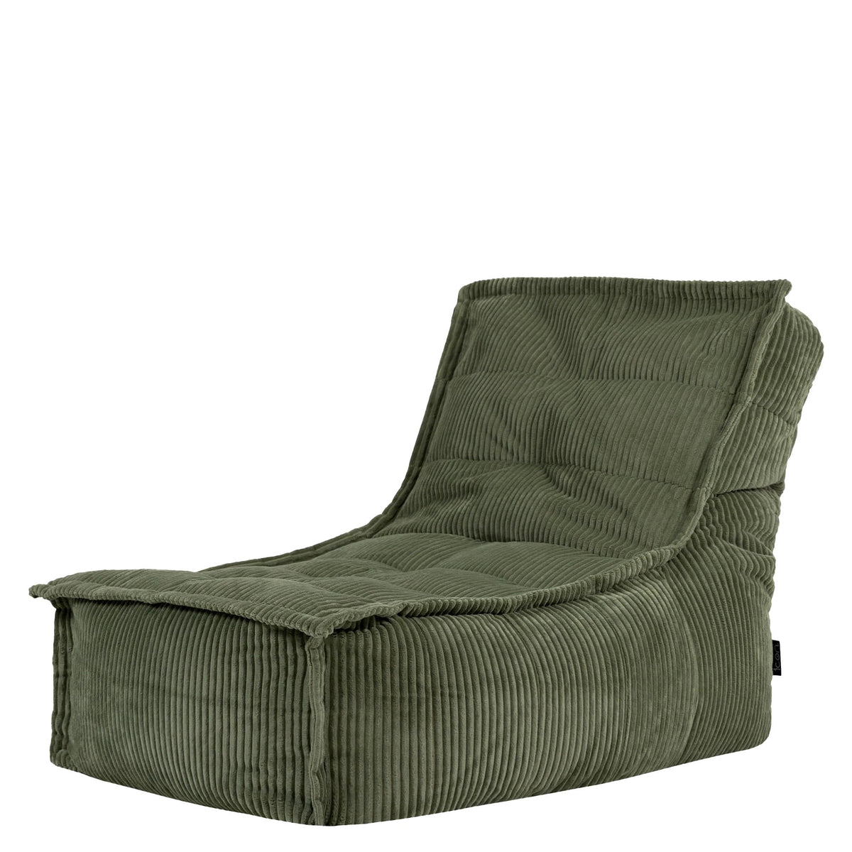 icon Dolce Cord Bean Bag Lounger with Filling Included, Green