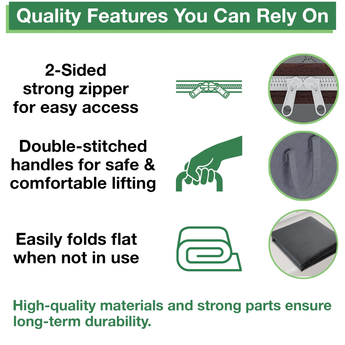 90L Storage Bags, 6Pack Large Capacity Clothes Storage Bags with Zips