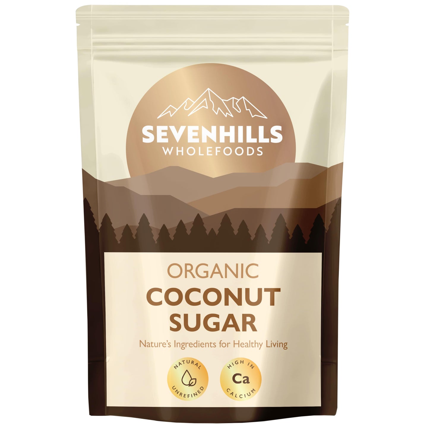 Sevenhills Wholefoods Organic Coconut Sugar 1.8kg, from Coconut Nectar Blossom - Low GI Brown Sugar, for Drinks, Desserts & Baking