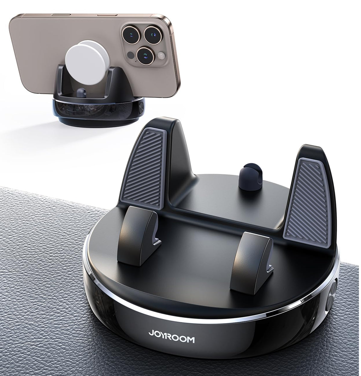 JOYROOM Car Phone Holder for Dashboard, Anti-Slip Phone Holder for Cars compatible with PopGrip, Universal Car Mobile Holder for iPhone Samsung