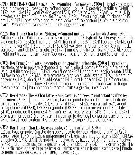 Der-Franz Chai Latte, 500 g