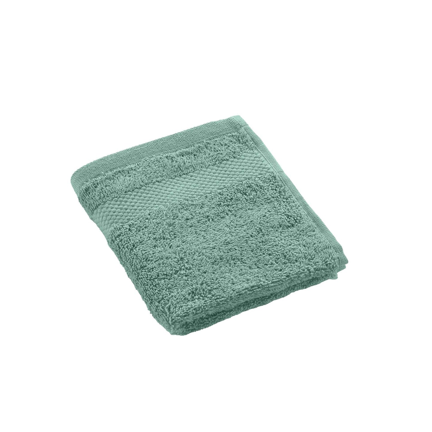 Douceur d'Intérieur, Elegance Celadon Guest Towel (30 x 50 cm) 100% Cotton Plain