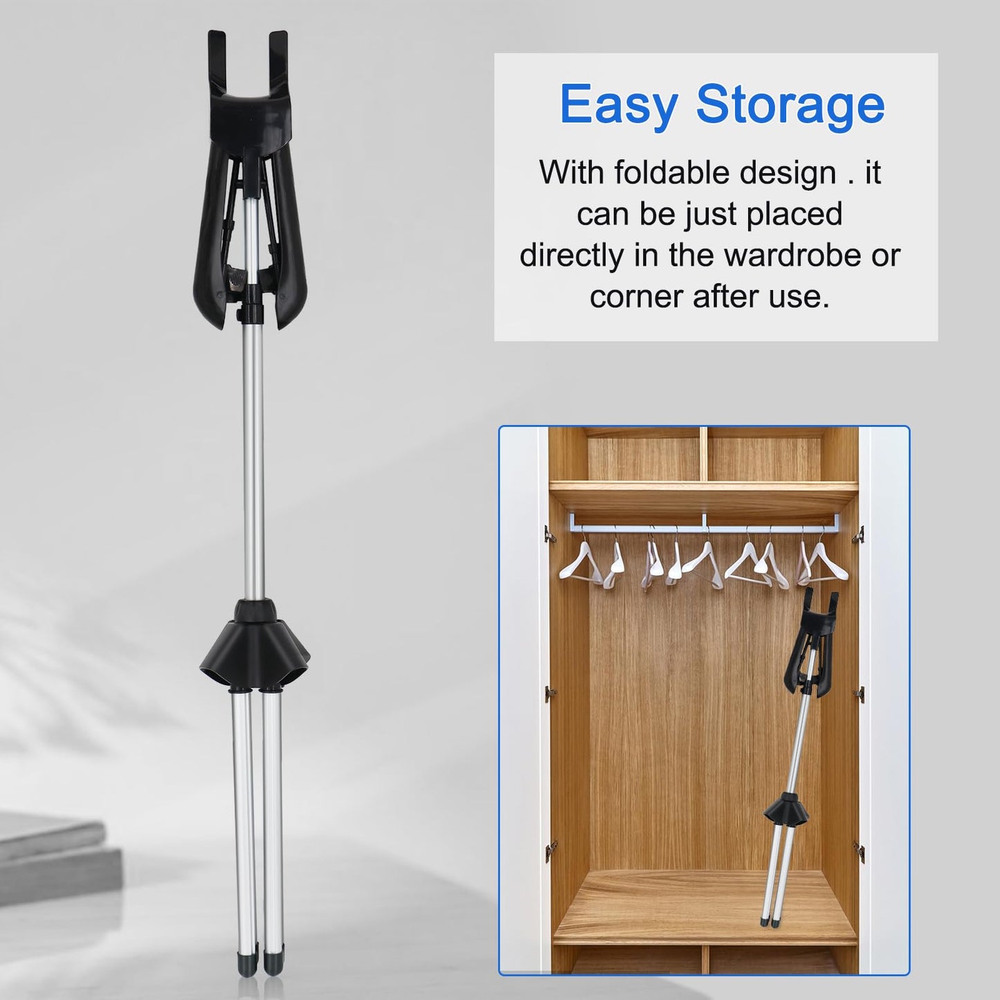 Adjustable T Shirt Display Stand, 32-63 inch T Shirt Display for Adult