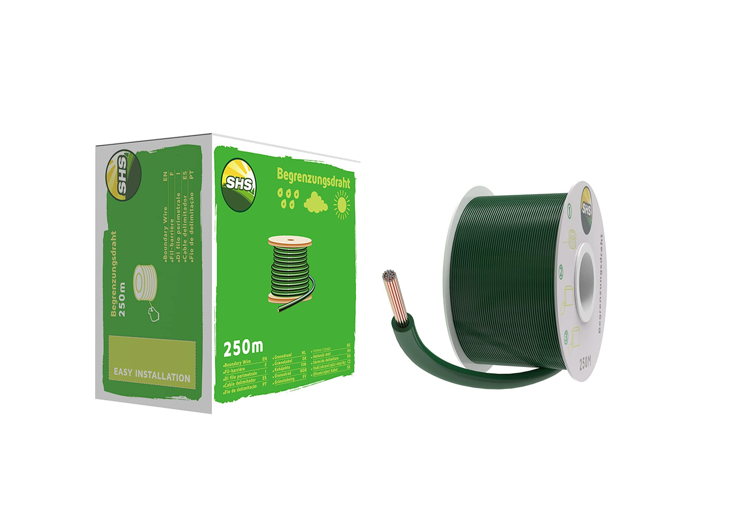 RASENFREUND 250 m Boundary Cable for Robotic Lawnmower Lawn Mower Lawn Robot Set Boundary Wire for Search Cable ? Compatible with