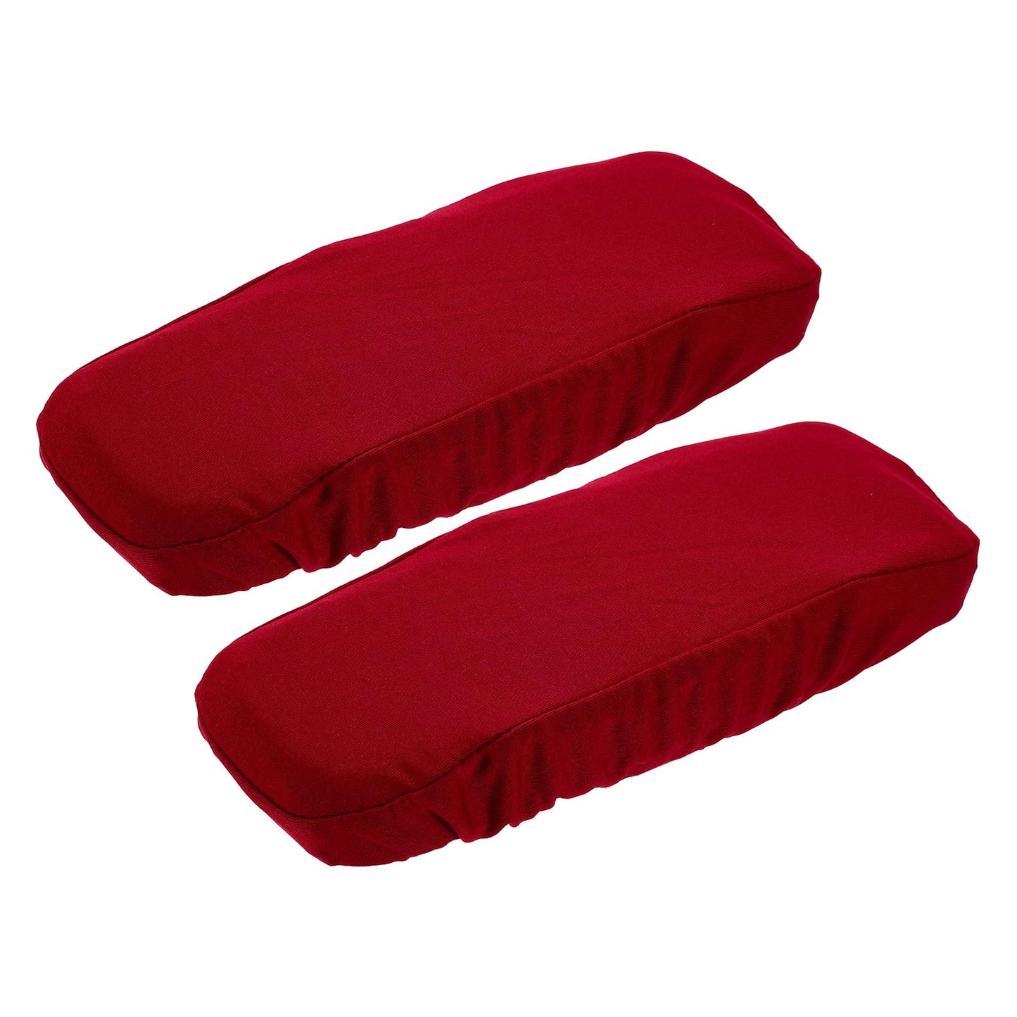 sourcing map Chair Armrest Slipcovers Covers, 22 x 7cm Polyester Removable Seat Hand Rest Protector for Office Chairs Desk Chair(Wine Red)