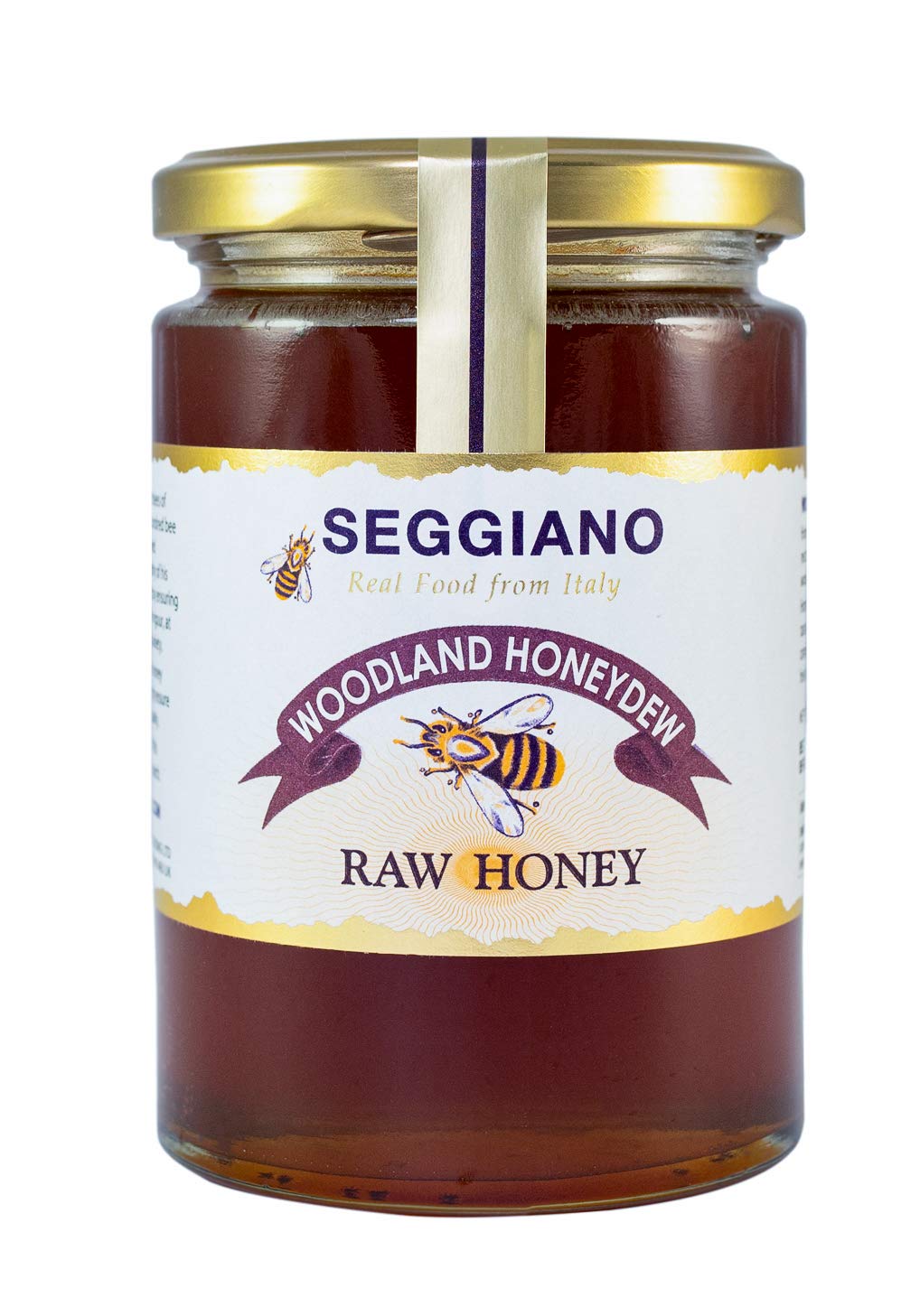Seggiano Raw Honeydew Honey 500g - Cold Extracted Mono Varietal Honeys - Unfiltered & Unpasteurised - Gluten Free, GMO Free & Vegetarian - Great With