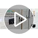 homeasy Mop Broom Holder, 4 Pcs Stainless Steel Self Adhesive Mop Holder Wall Mounted with Hooks Hanger Self-Adhesive Broom Holder (Siver Mix)