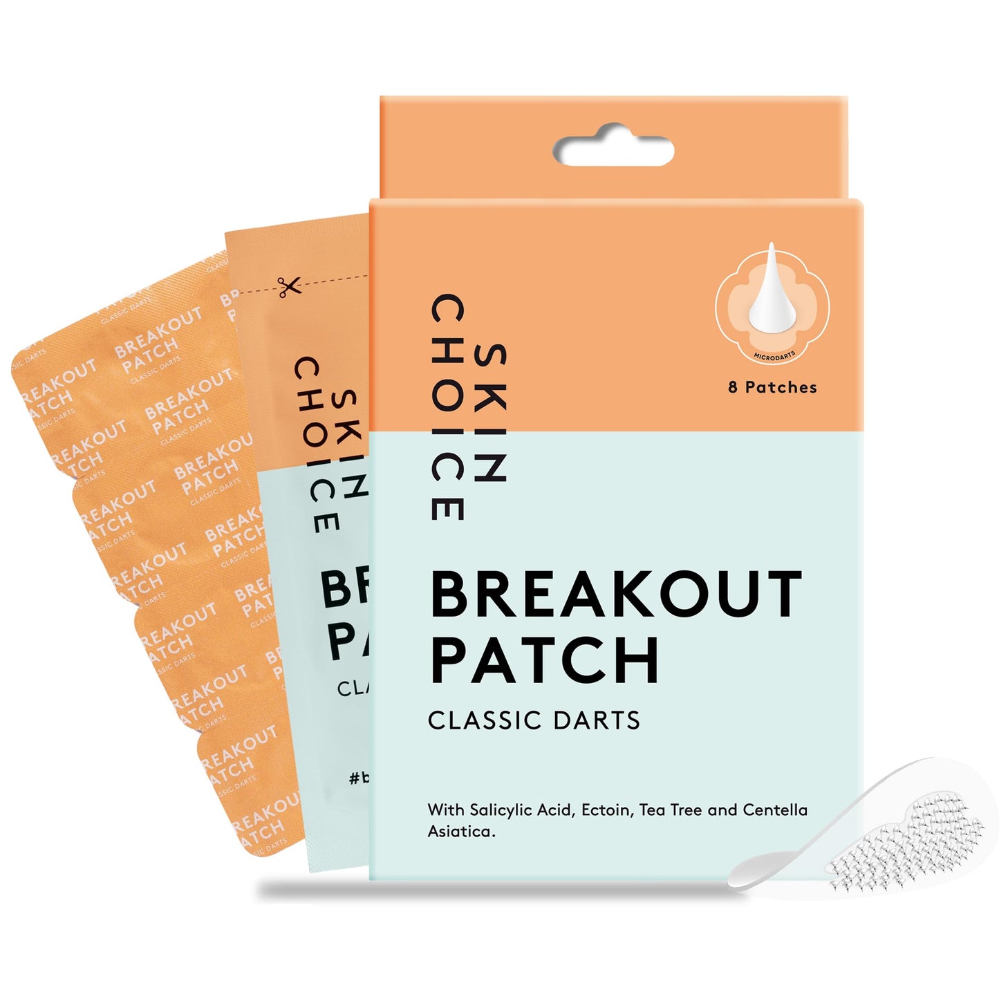 SKIN CHOICE Microdart Pimple Patches Salicylic Acid, Hyaluronic Acid, CICA, Tea Tree, Early Stage Acne Spot Treatment, Dots Hydrocolloid Patch for
