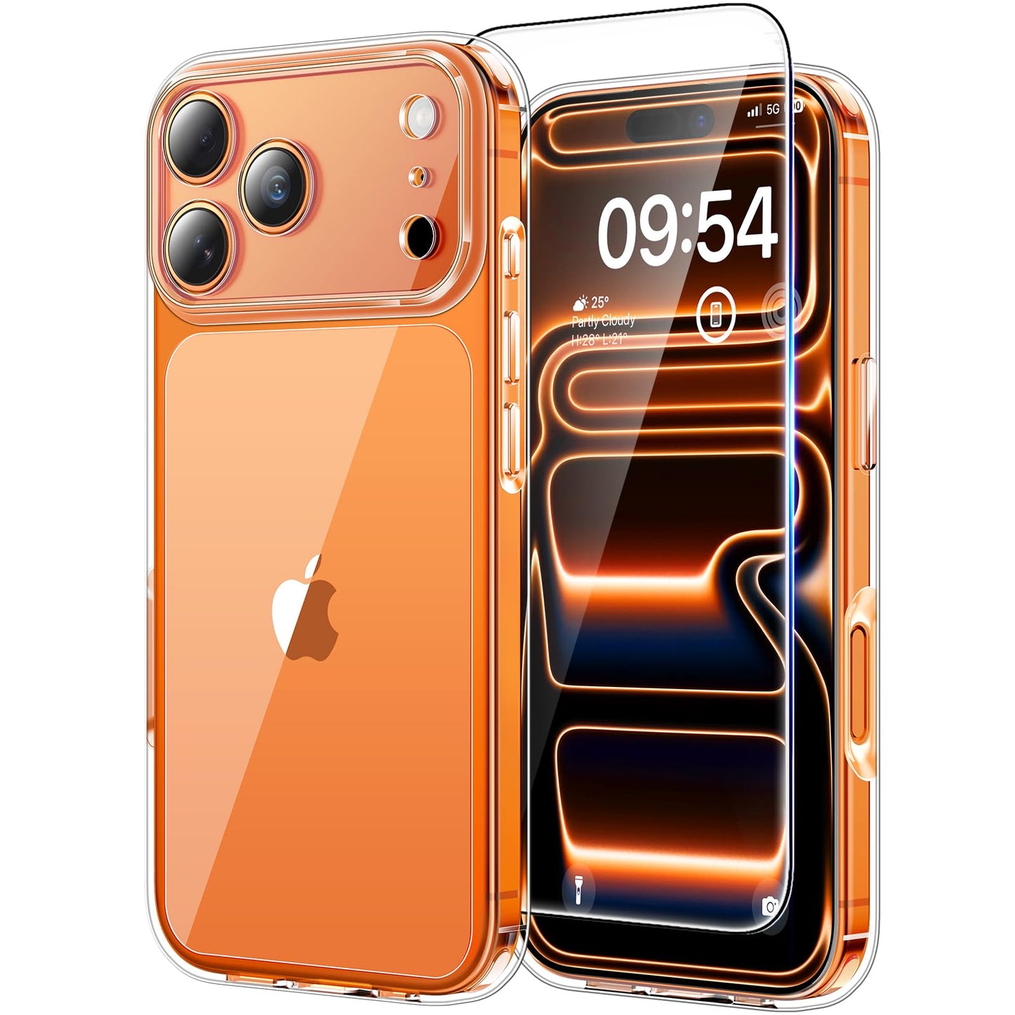 TAURI for iPhone 17 Pro Case, [Full Camera Protection] with HD Screen Protector, Not-Yellowing Military-Grade Protection Shockproof Slim Phone Case