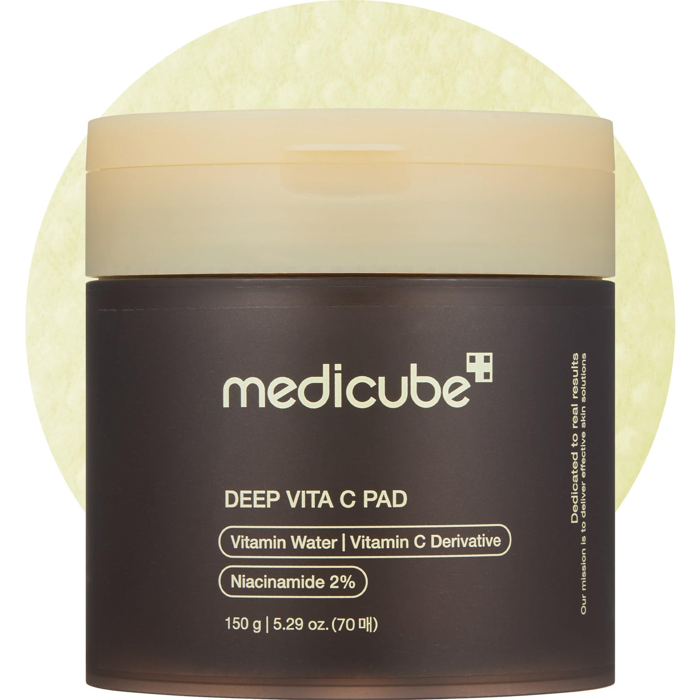 Medicube Deep Vita C Facial Pads, Vitamin C Toner Pads for Uneven Skin Tone, 500,000PPM of Vitamin Water & 3 Types of Vitamin, Hydrating & Resurfacing