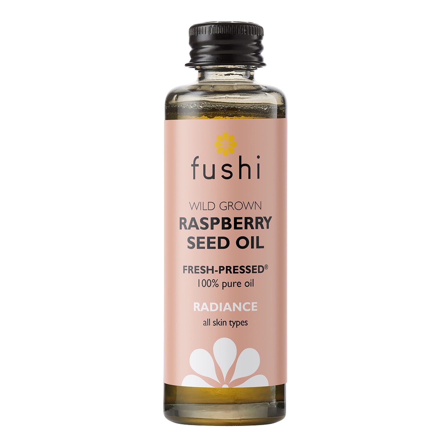 Fushi Raspberry Seed Oil, Fresh-Pressed, Rich in Vitamin E & Carotenoids, Best for Irritated Skin, Dry Skin & Fine Lines, Ethical & Vegan Society