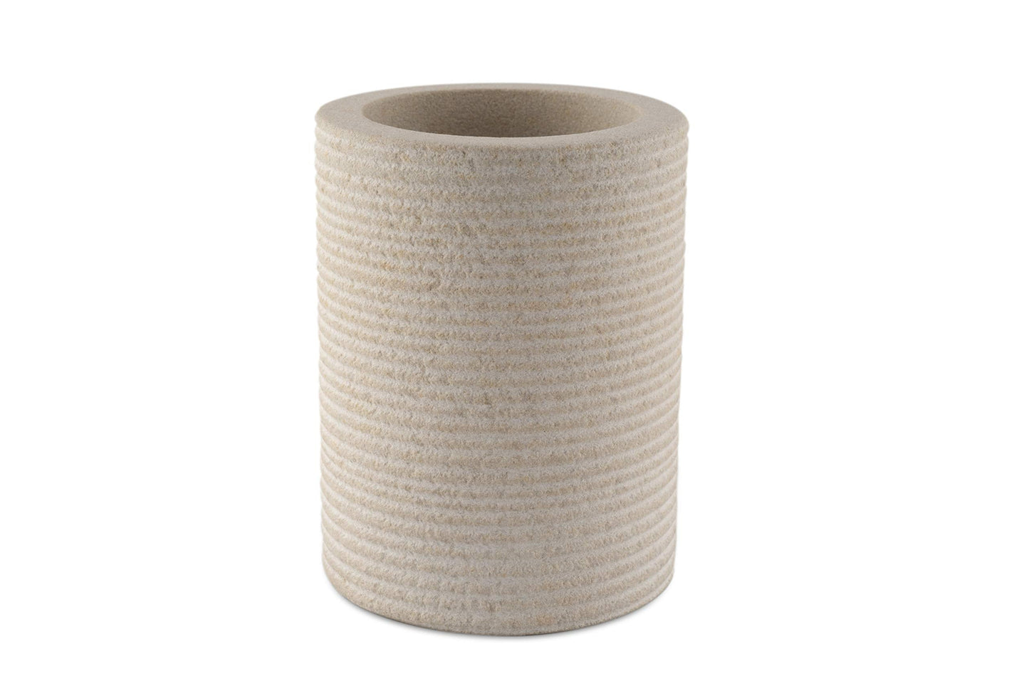 GoCraft Sandstone Multipurpose Tumbler | Bathroom Vanity Countertop for Toothbrush, Toothpaste, Pens, Pencils, Makeup Brushes Holder Stand,