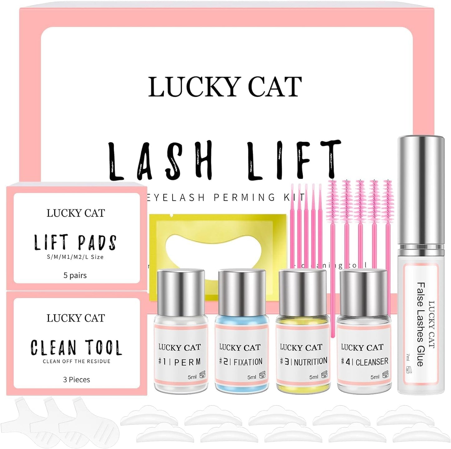 Lash Lift Kit Eyelash Perm Kit Professional Lash Lift for Perming,Curling and Lifting Eyelashes| Salon Grade Supplies for Beauty Treatments|Includes