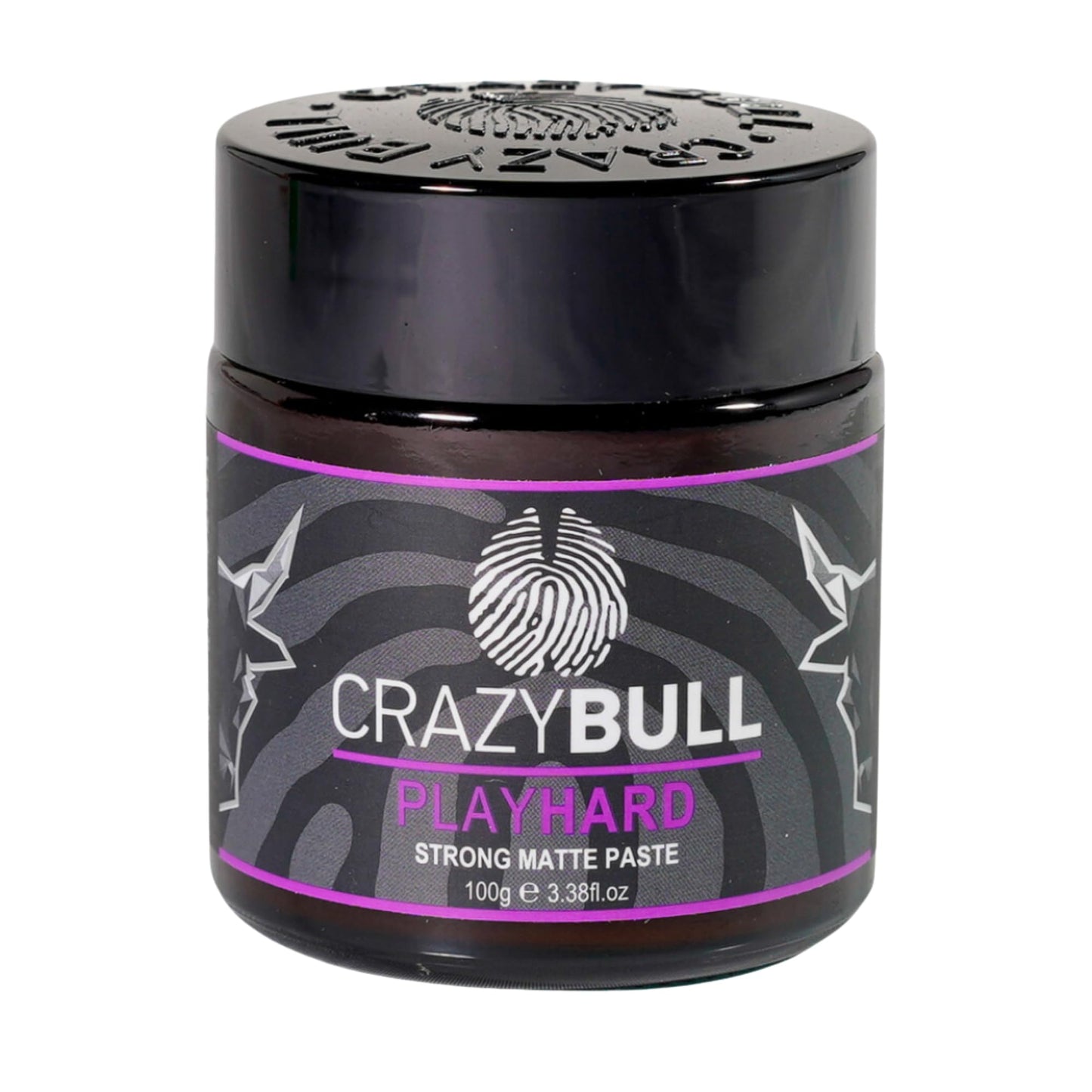 Crazy Bull Hair Paste Play Hard - Defining & Finishing Hair Styling Texturiser & Volumiser - Ultra-Strong Hold Hair Product for Men & Women - Natural