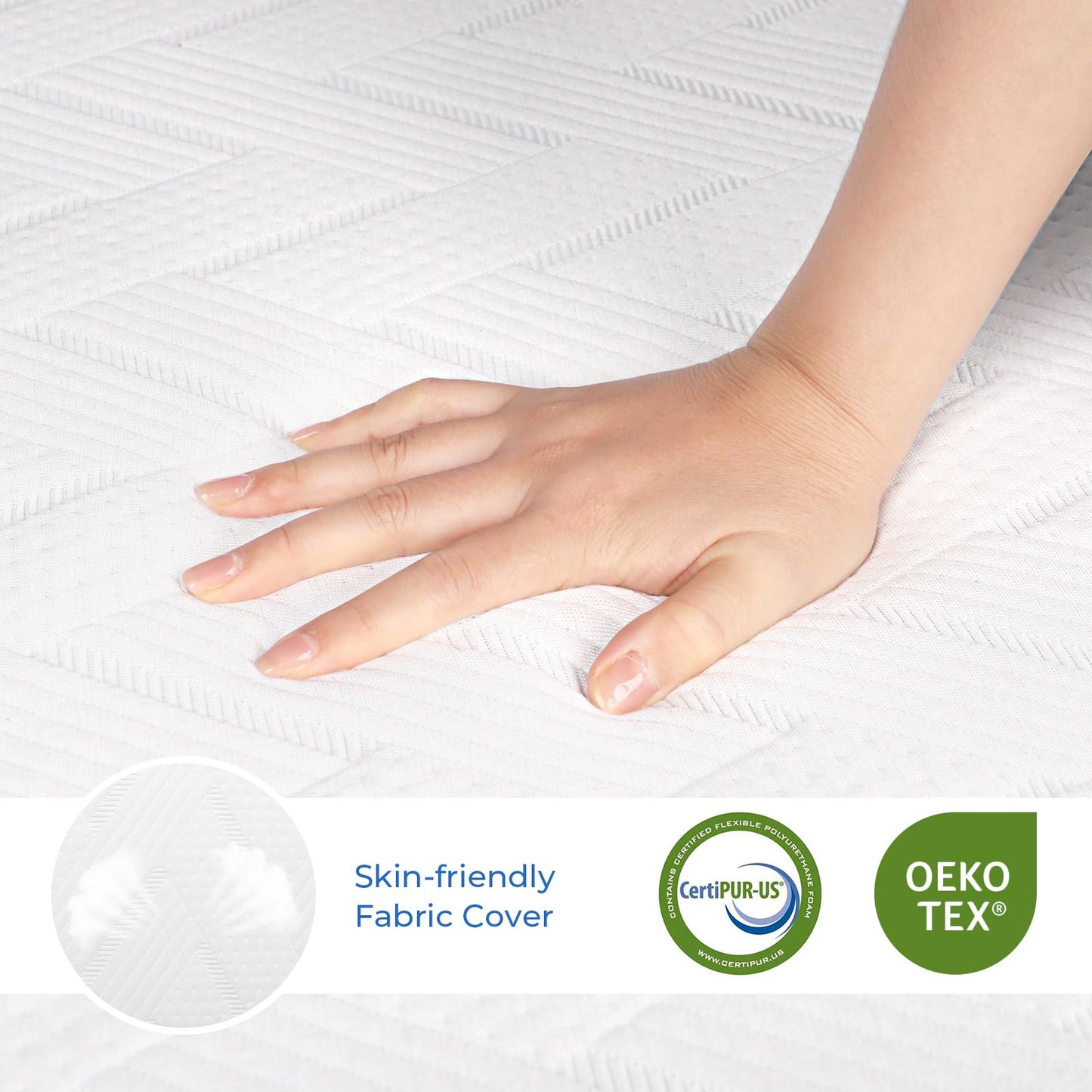 Vesgantti Folding Mattress Small Single, 10CM Gel Memory Foam Foldable Mattress Tri-fold for Travel, Camping, Guest Bed - 100-Night Trial, CertiPUR-US