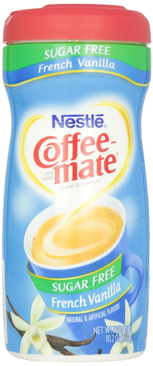 Coffee-Mate Sugar Free Powder, French Vanilla, 10.2 oz by Nestle USA - Pack of 2