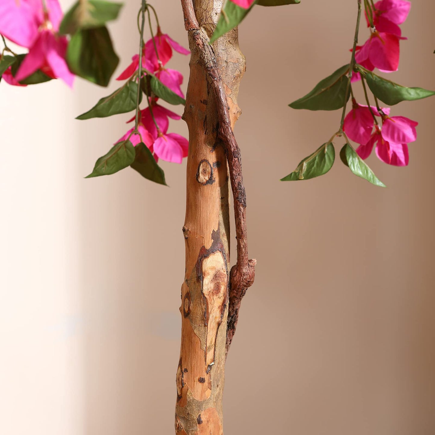 Fopamtri Artificial Plants Bougainvillea Tree 150 cm Artificial Blossom Tree, Fake Plants in Pot Large Pink Artificial Tree with Flowers for Home
