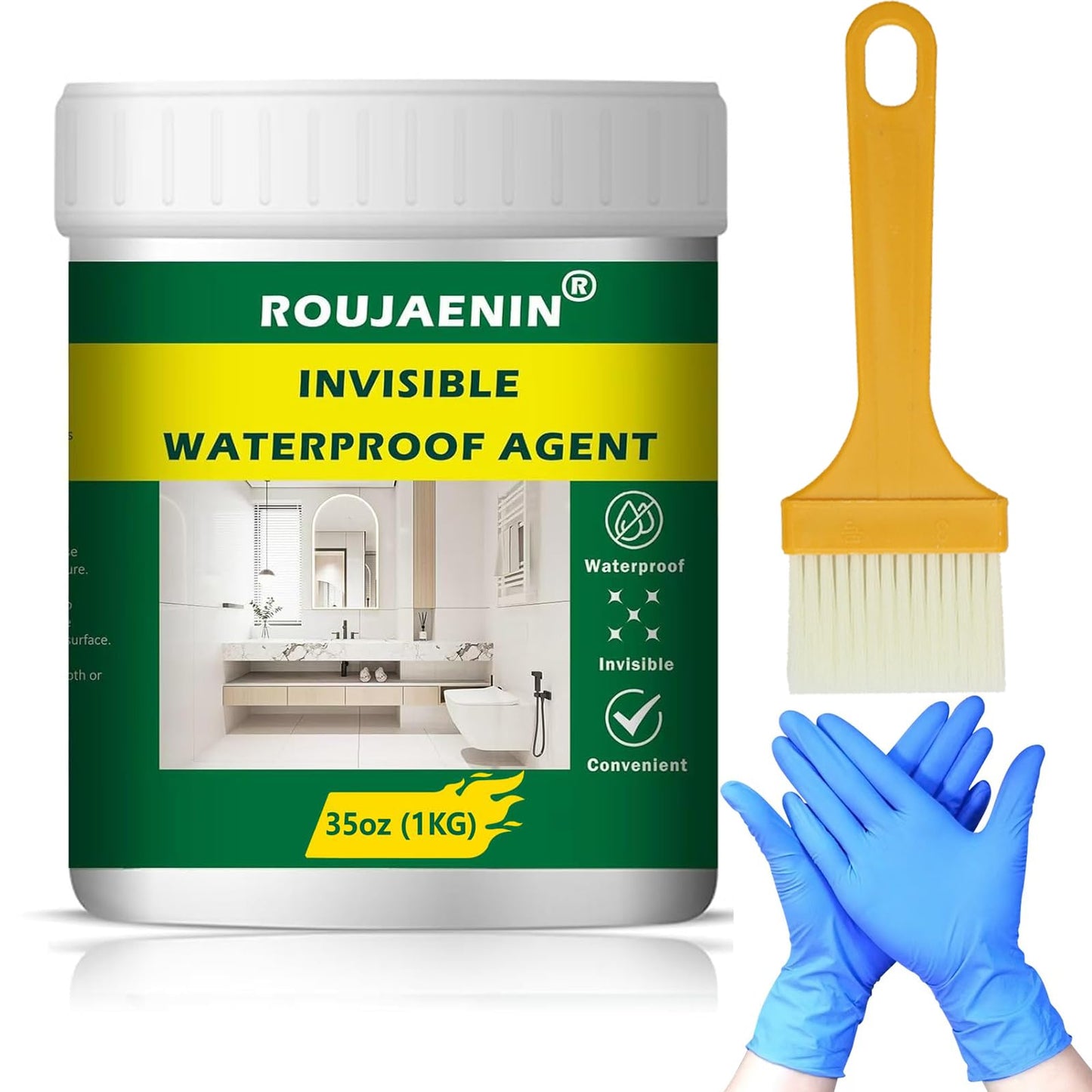 1000g Clear Waterproof Sealant, Transparent Super Strong Anti-Leaking Polyurethane Waterproof Coating Agent For Roof, Bathroom, Patio, Gutter Sealer