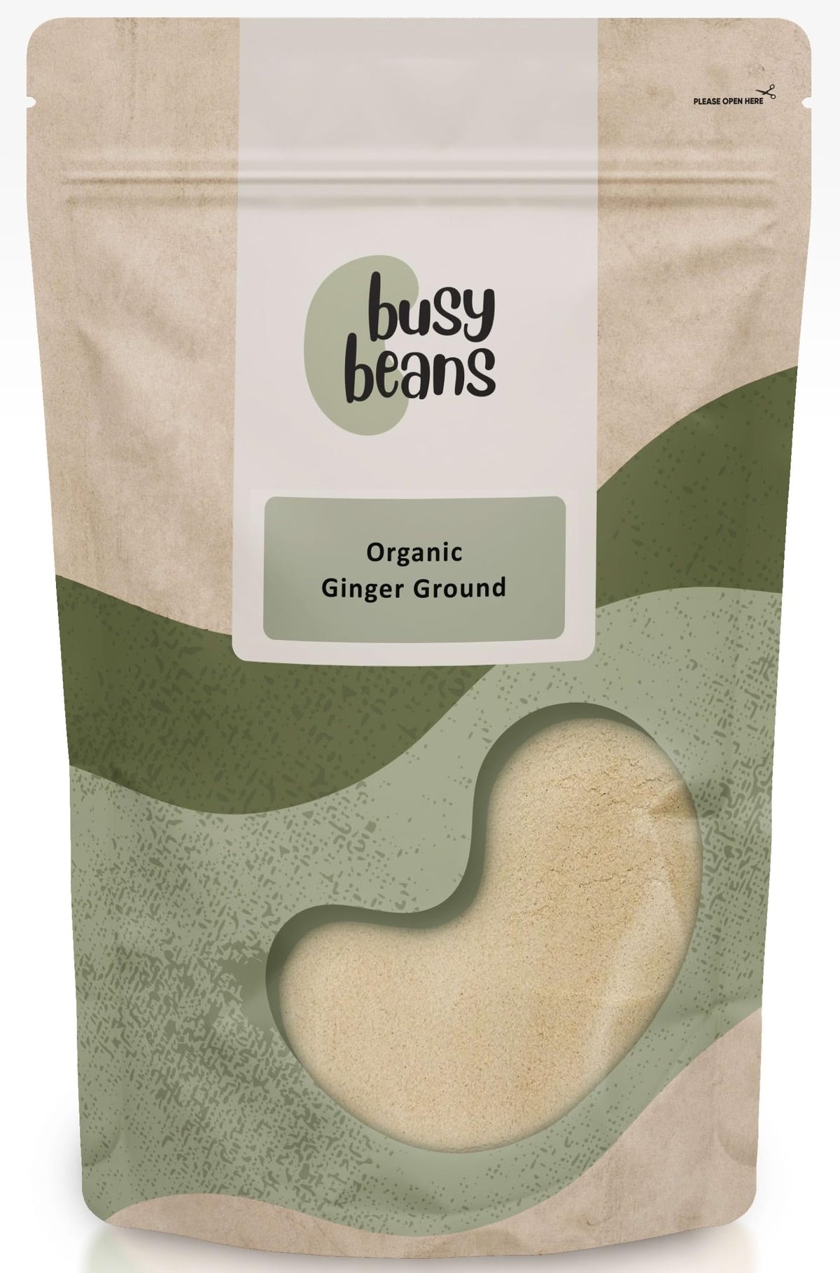 Organic Ginger Ground - Certified Organic - by Busy Beans Organic (500g)