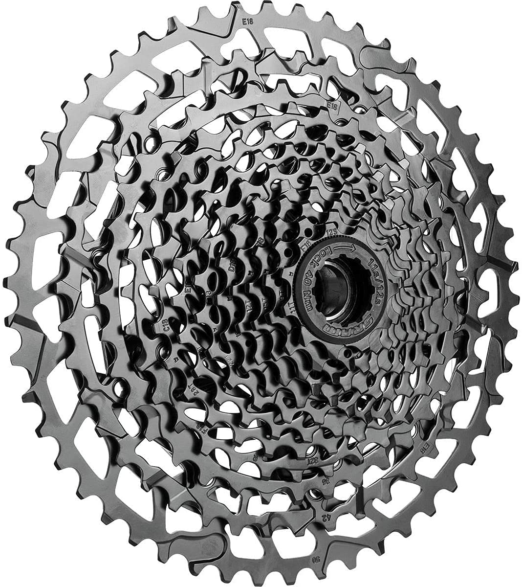 SRAM Unisex's Cassette Pg-1230 11-50 12 Speed Nx Eagle, Black, 12spd