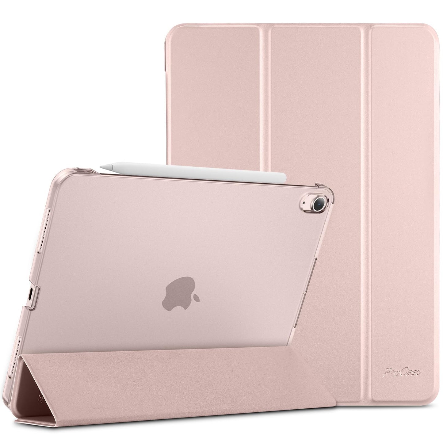 ProCase Smart Case for iPad Air 11-inch M3 2025/M2 2024/10.9" Air 5th 4th 2022 2020, Protective Cover for iPad Air 5 4 -Pink