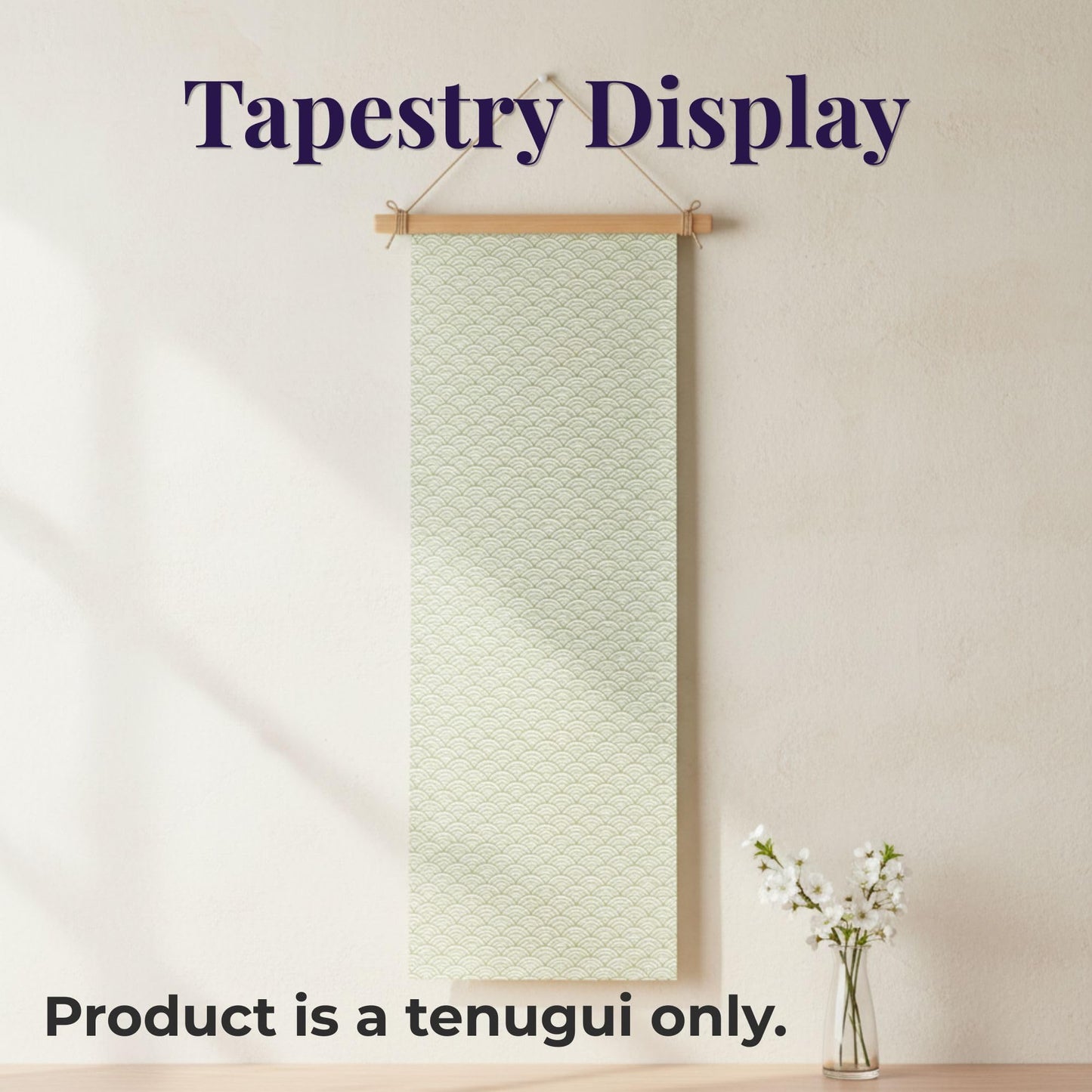 ZEN GIFT ENTERPRISE Tenugui Traditional Towel Made in Japan Fray Prevention 100% Cotton Eco Friendly Kitchen Towels Gift Wrapping Seigaiha Orizuru
