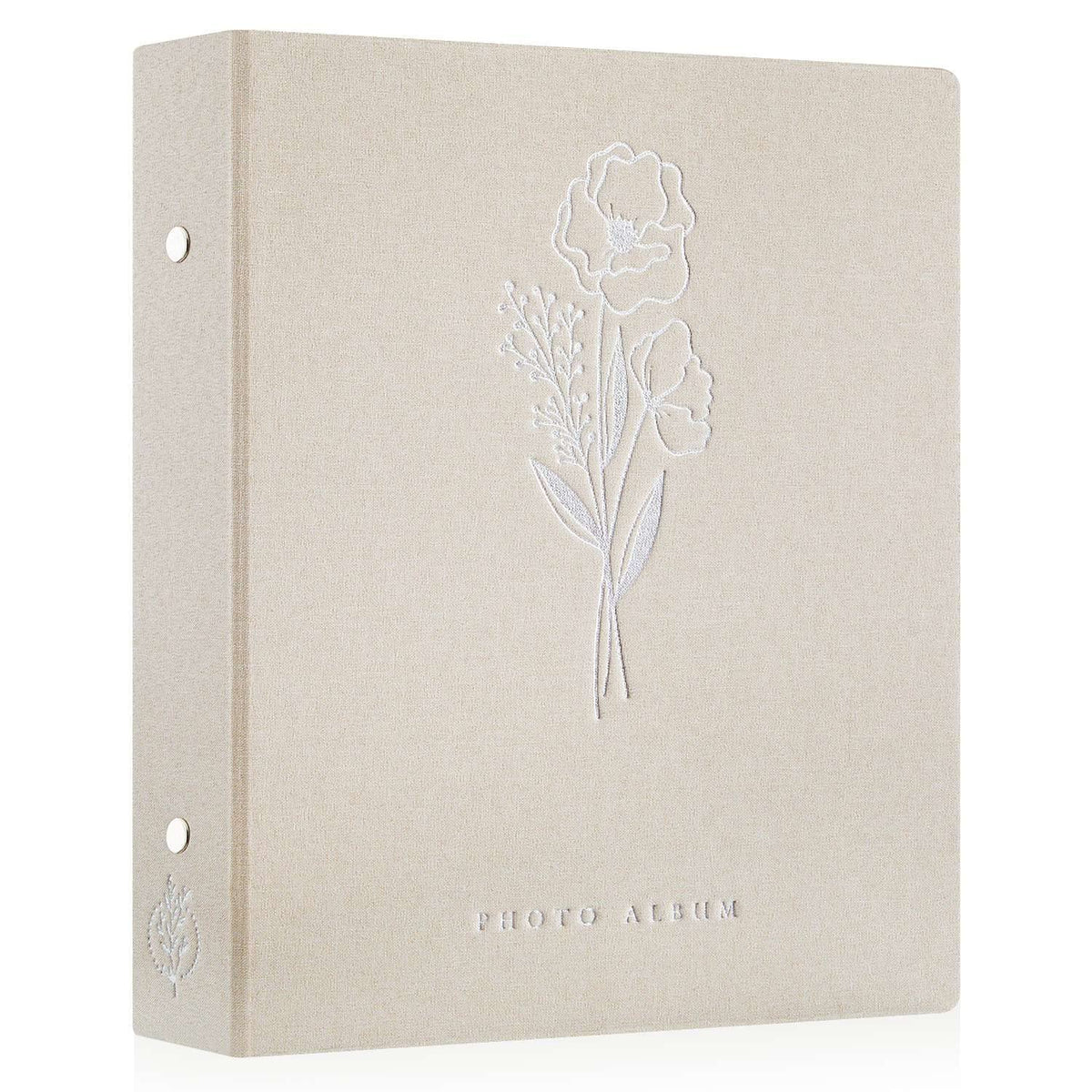 Lanpn Photo Album 6x4 Slip in, Linen 400 Pockets Photo Albums Holds Portrait Only 10x15cm Picture Beige