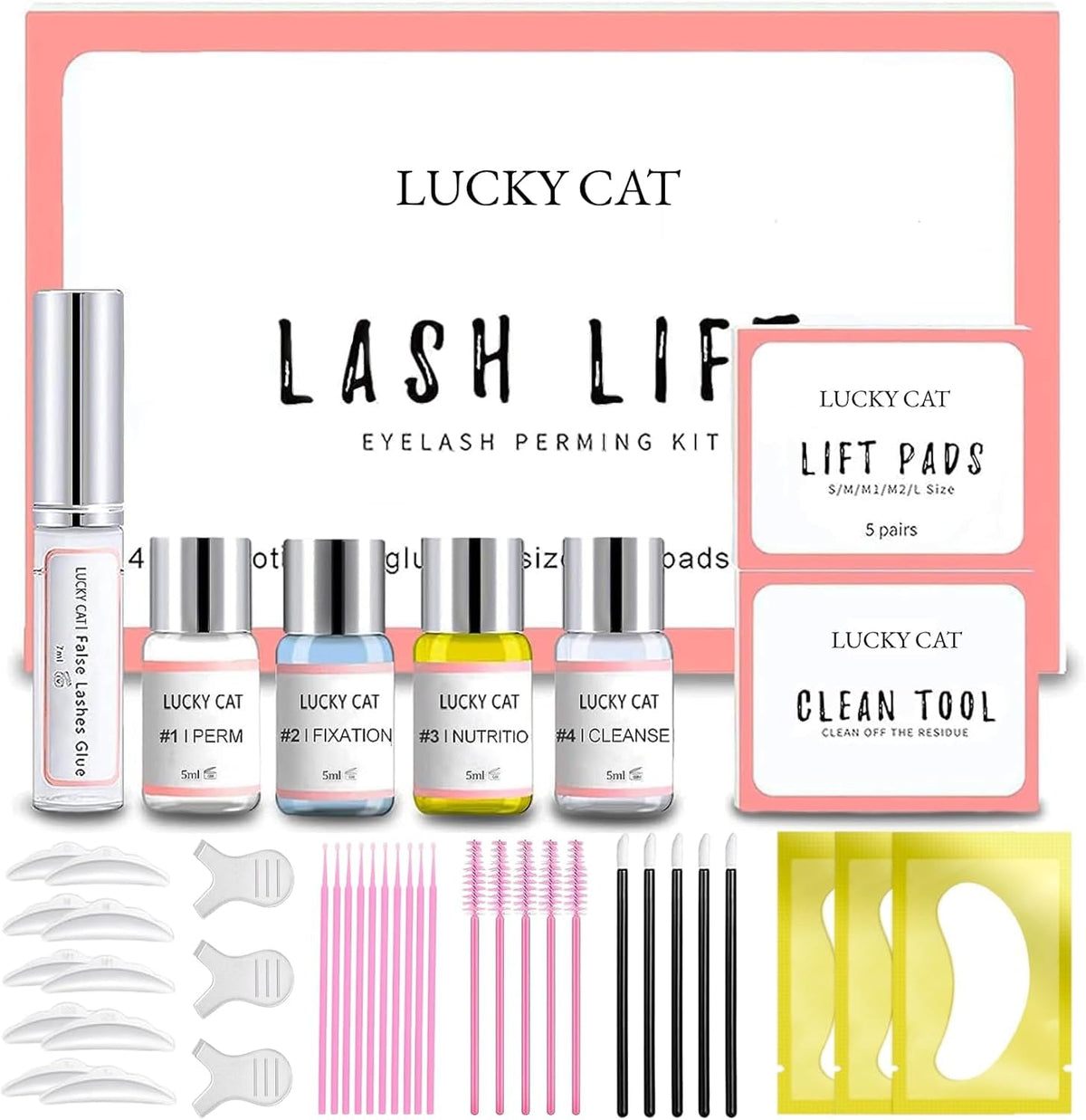 Upgraded Lash Lift Kit,Professional Semi-Permanent Eyelash Perming Kit,Lashes Lifting Curling Set with Whole Tools,Suitable for Salon and Home