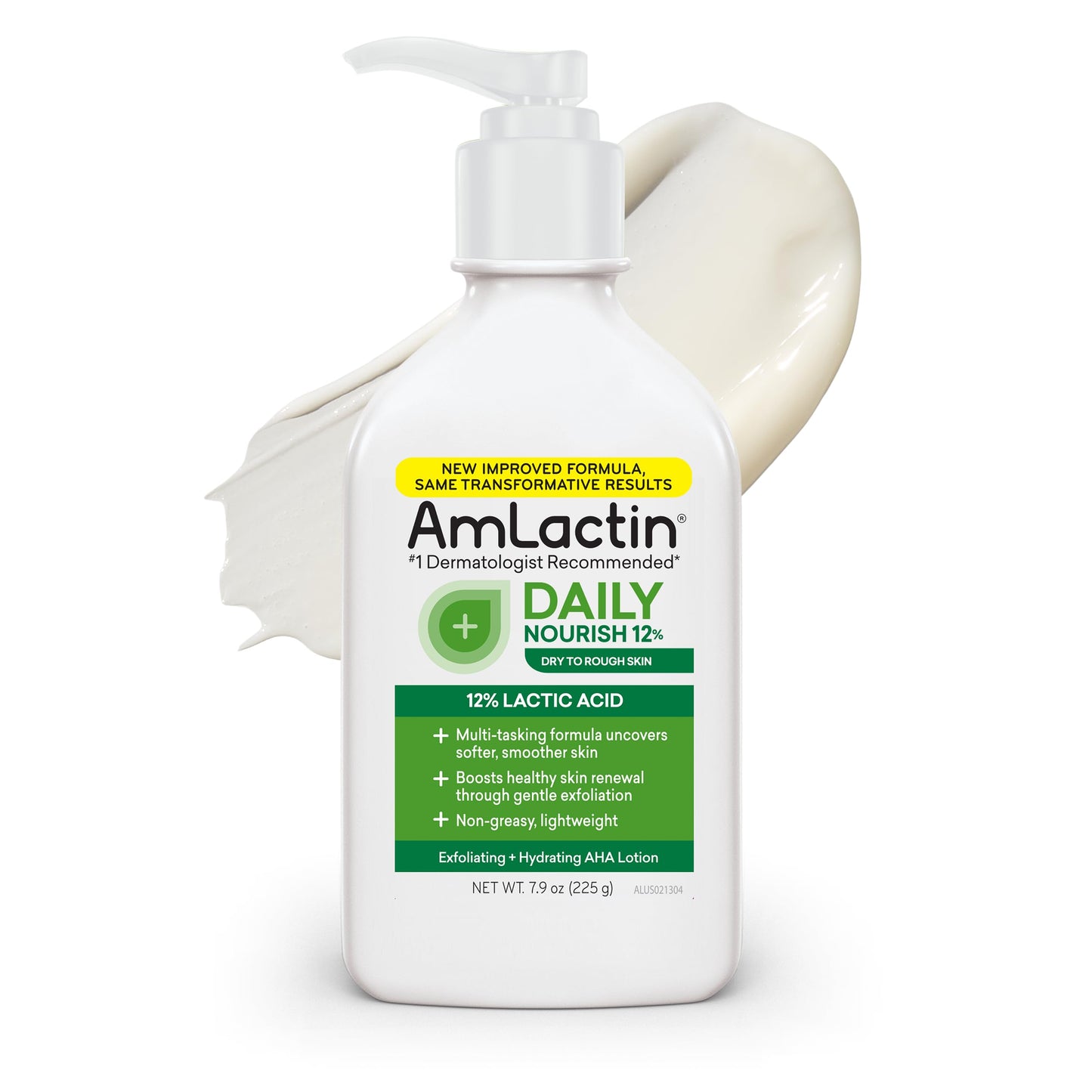AmLactin Daily Moisturizing Body Lotion | Instantly Hydrates, Relieves Roughness | Powerful Alpha-Hydroxy Therapy Gently Exfoliates | Smooths Rough,