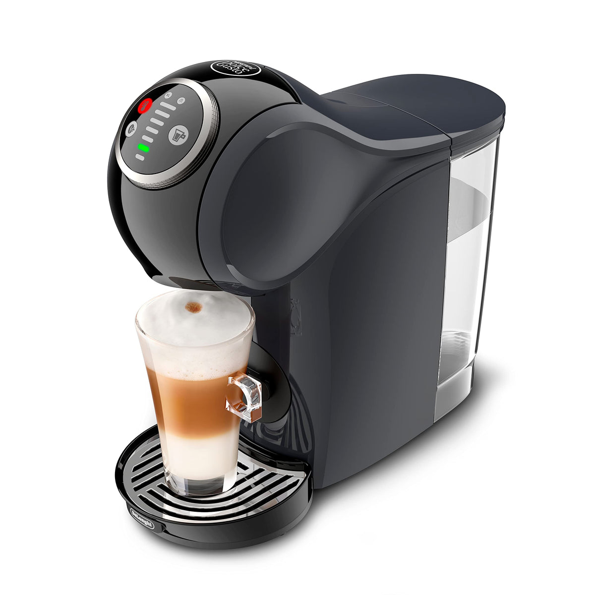 Nescaf Dolce Gusto De'Longhi Genio S Plus EDG315.CGY, Automatic Coffee Machine, Capsule Coffee Machine, Espresso Boost, Cappuccino, Energy Saving