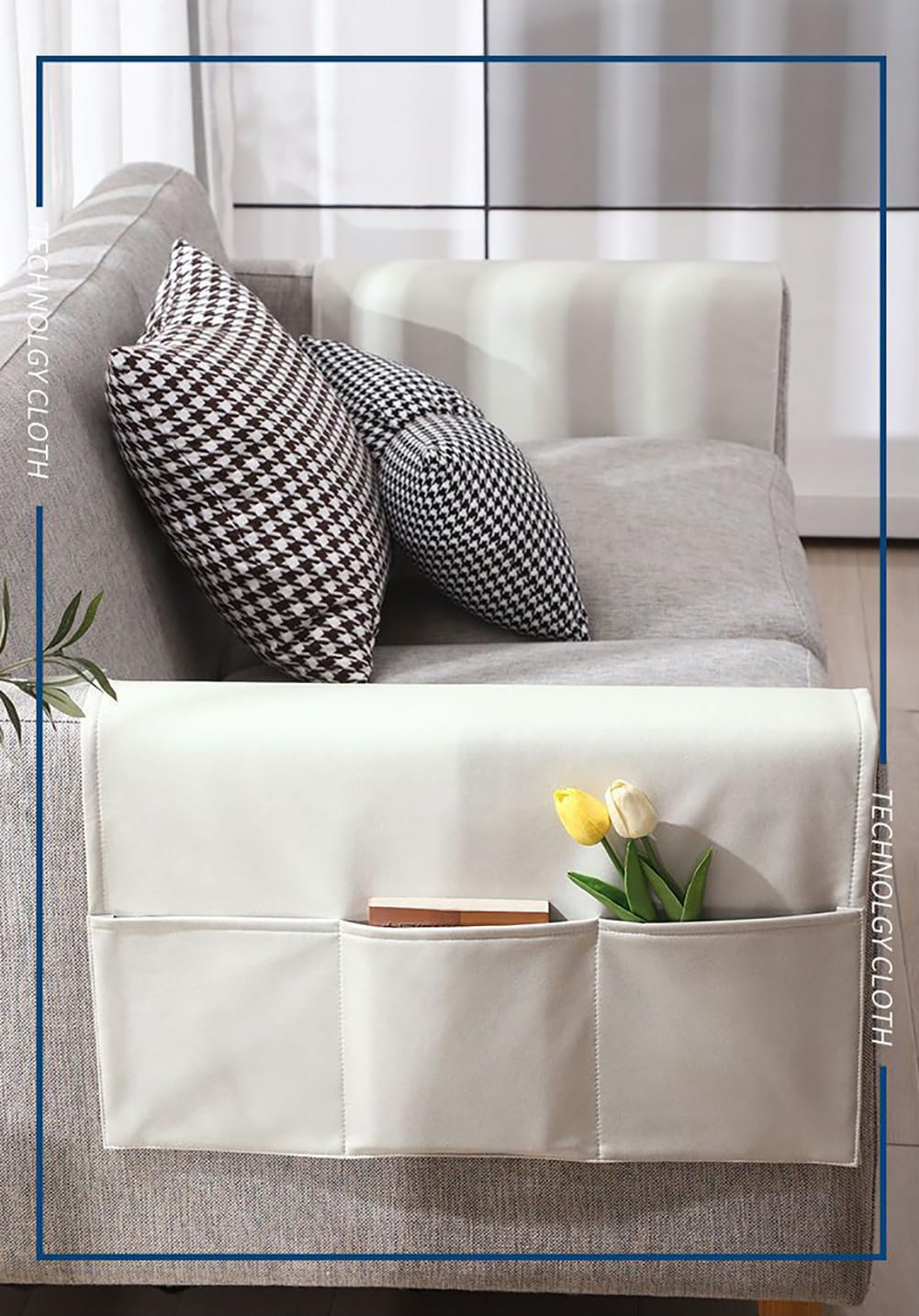 Sofa Chair Couch Armrest Organiser Armchair Hanging Storage Bag Waterproof Sofa Couch Armrest Cover Organizer Caddy Sofa Arm Tidy Holder Pouch for