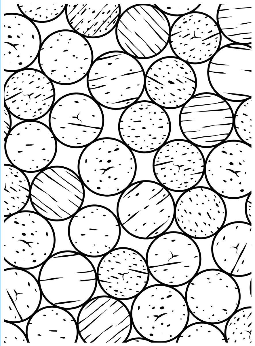 Darice 10.8 x 14.6 cm Cork Tops Embossing Template
