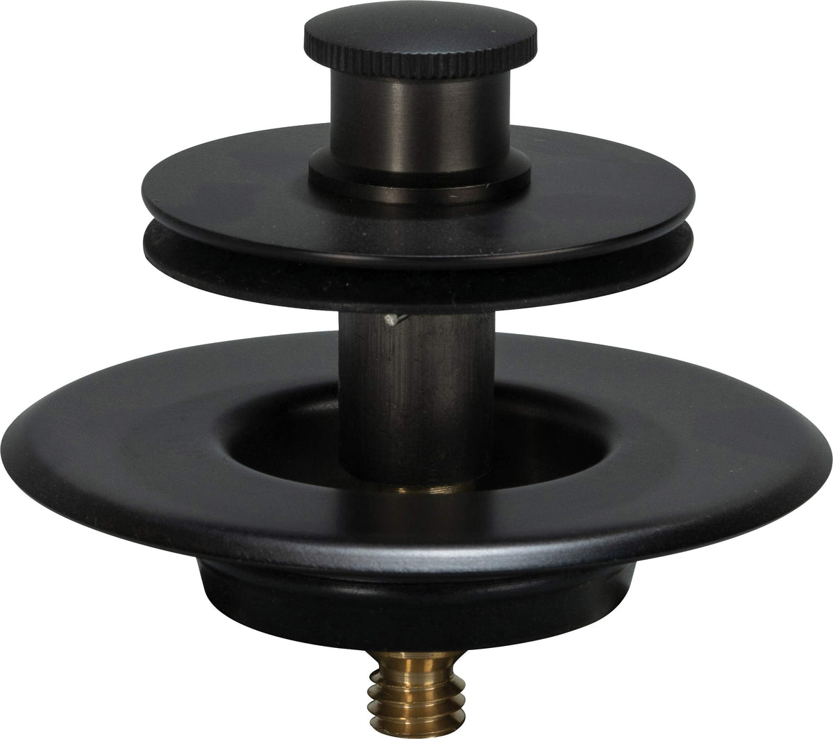 AB&A 60108 Press-In Strainer with "Classic" Overflow Plate and Push eN Lift Stopper, Oil Rubbed Bronze Finish