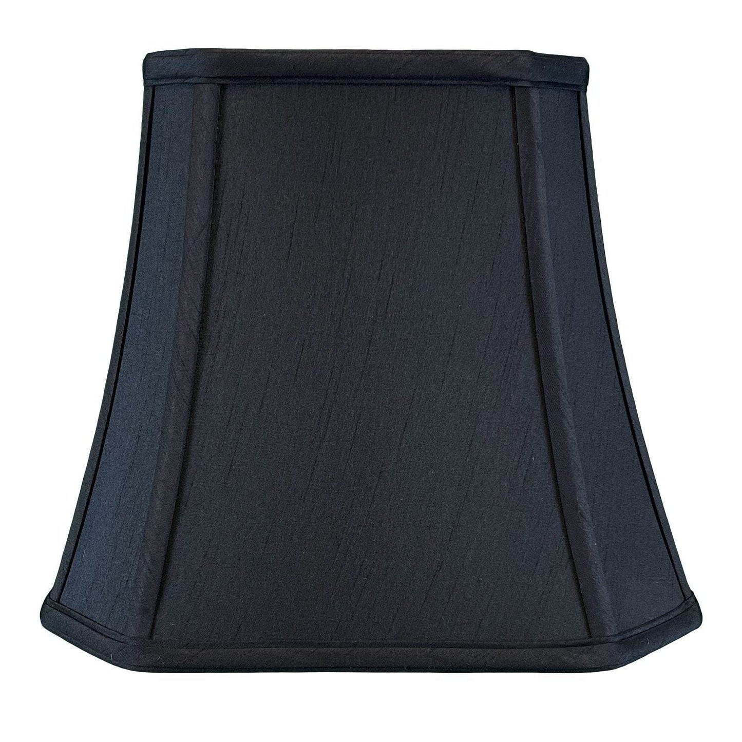 Royal Designs Square Cut Corner Bell Lamp Shade, Black, 5 x 10 x 8.75