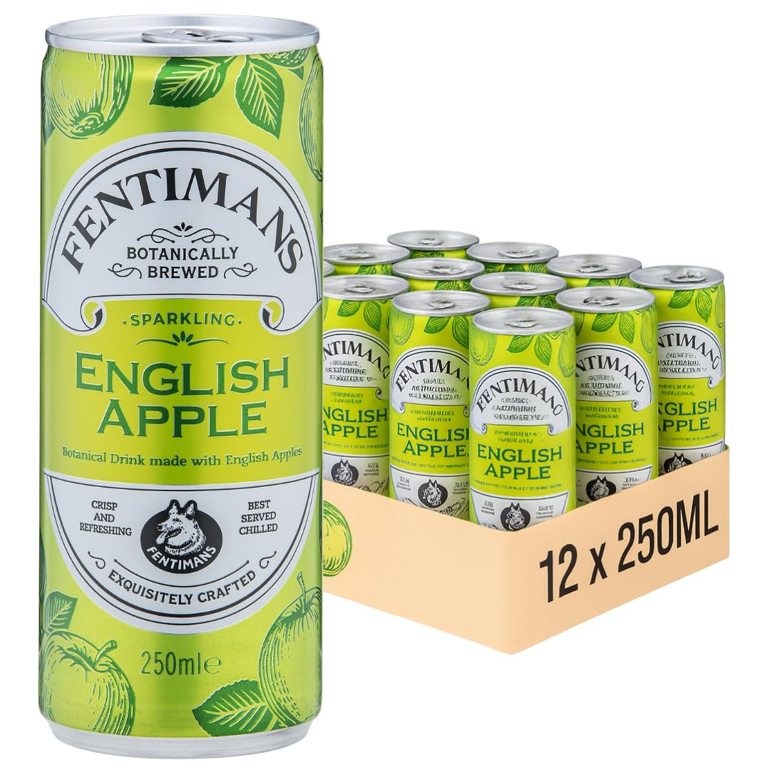 Fentimans English Apple - Botanically Brewed Soft Drink - Exquisitely Crafted & Refreshing Soft Drinks - Gluten-Free and Vegan Friendly Soft Drinks -