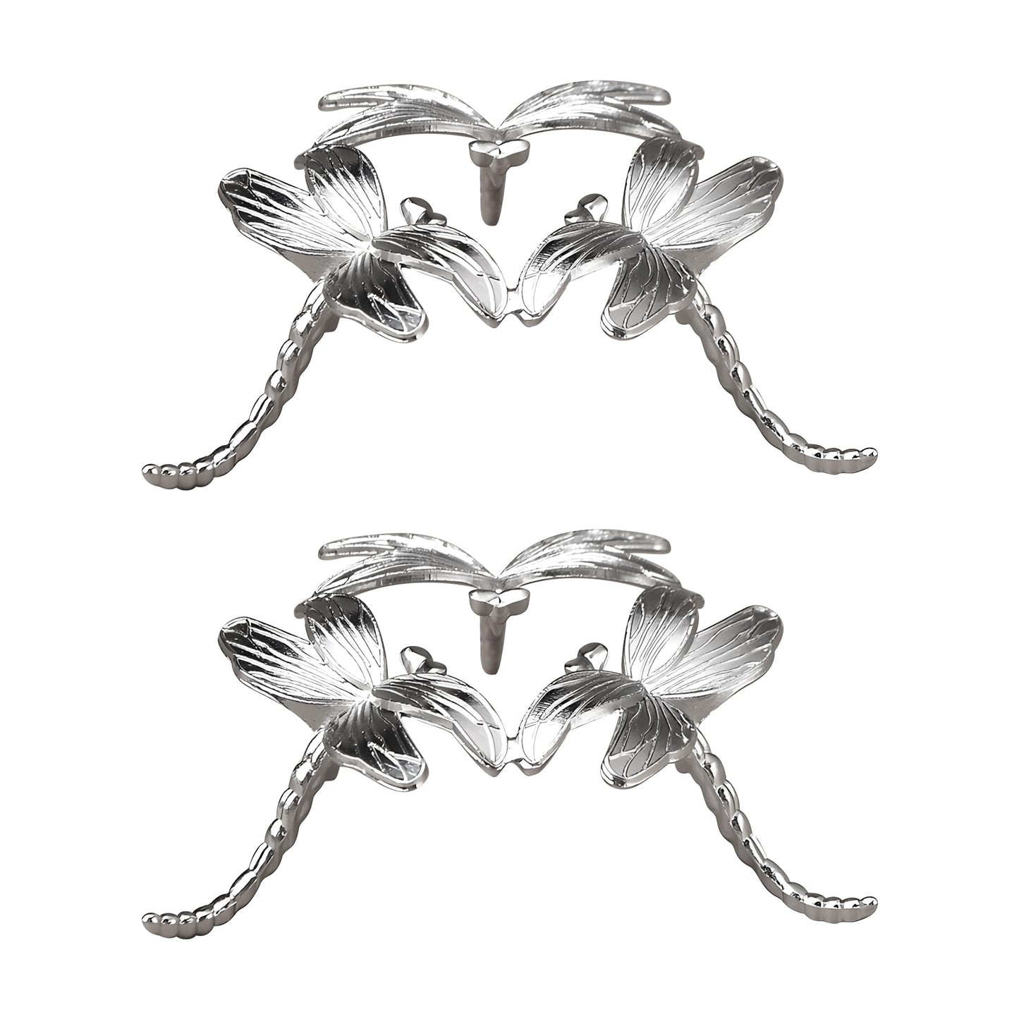 TUYOBG 2PCS Metal Crystal Ball Stand Silver, for Displaying Crystals