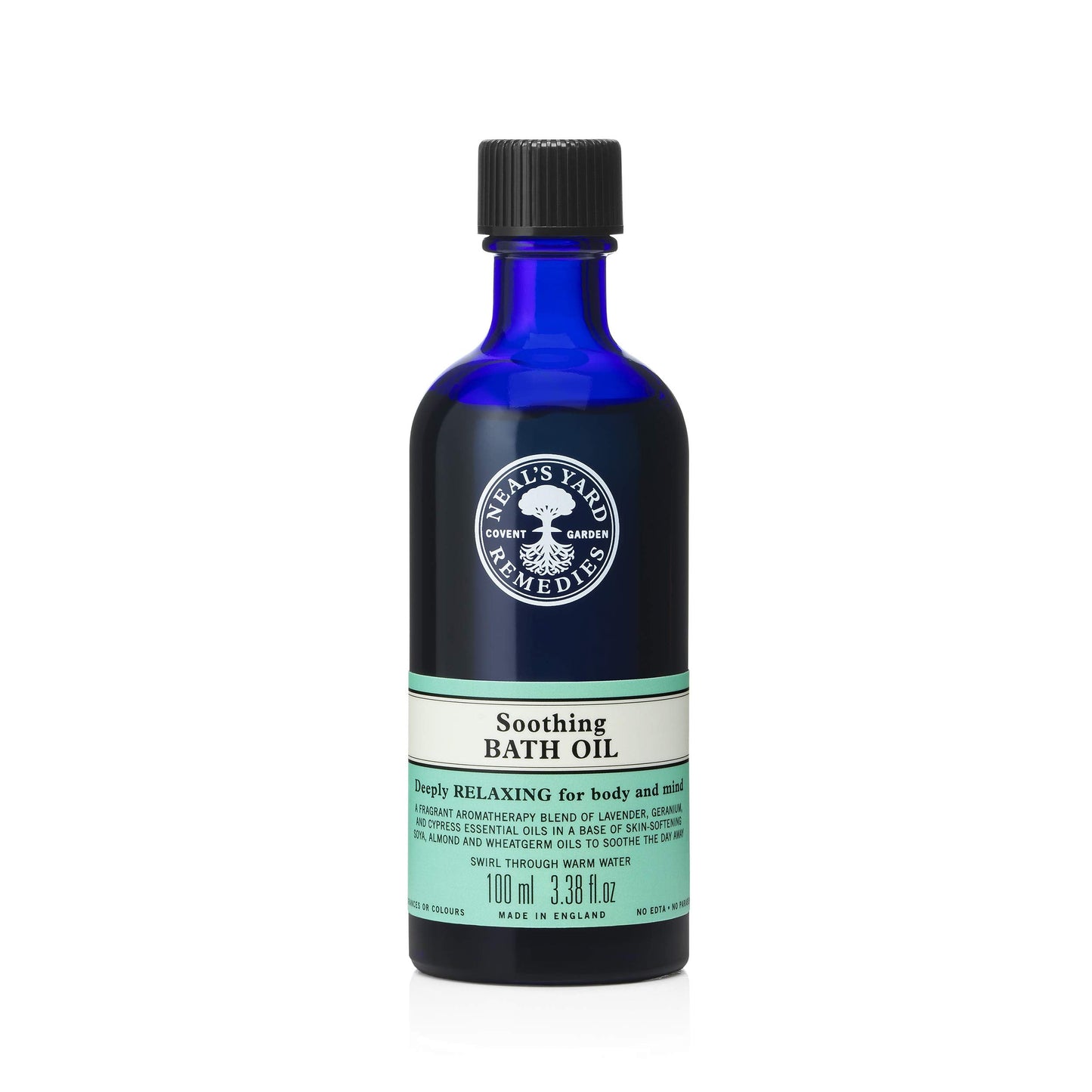 Neal's Yard Remedies Soothing Bath Oil, Relax Body & Mind, Soothing Therapeutic Oils, Vegan & Cruelty-Free, 100ml