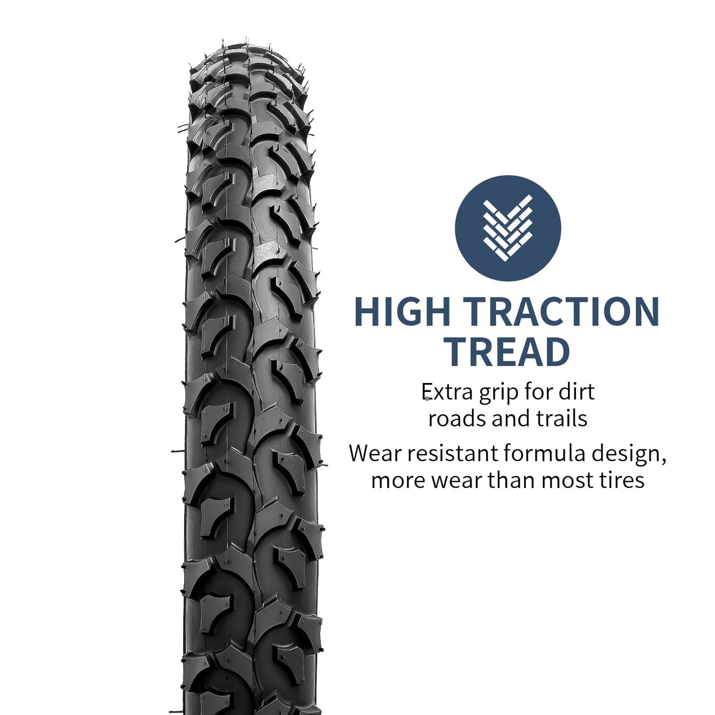 YunSCM 2-Pack Foldable 16 inch Bike Tyres 16x2.125 ETRTO 57-305 and 16'' Heavy Duty Bike Inner Tubes AV32mm Valve Compatible with 16x2.10 16x2.125