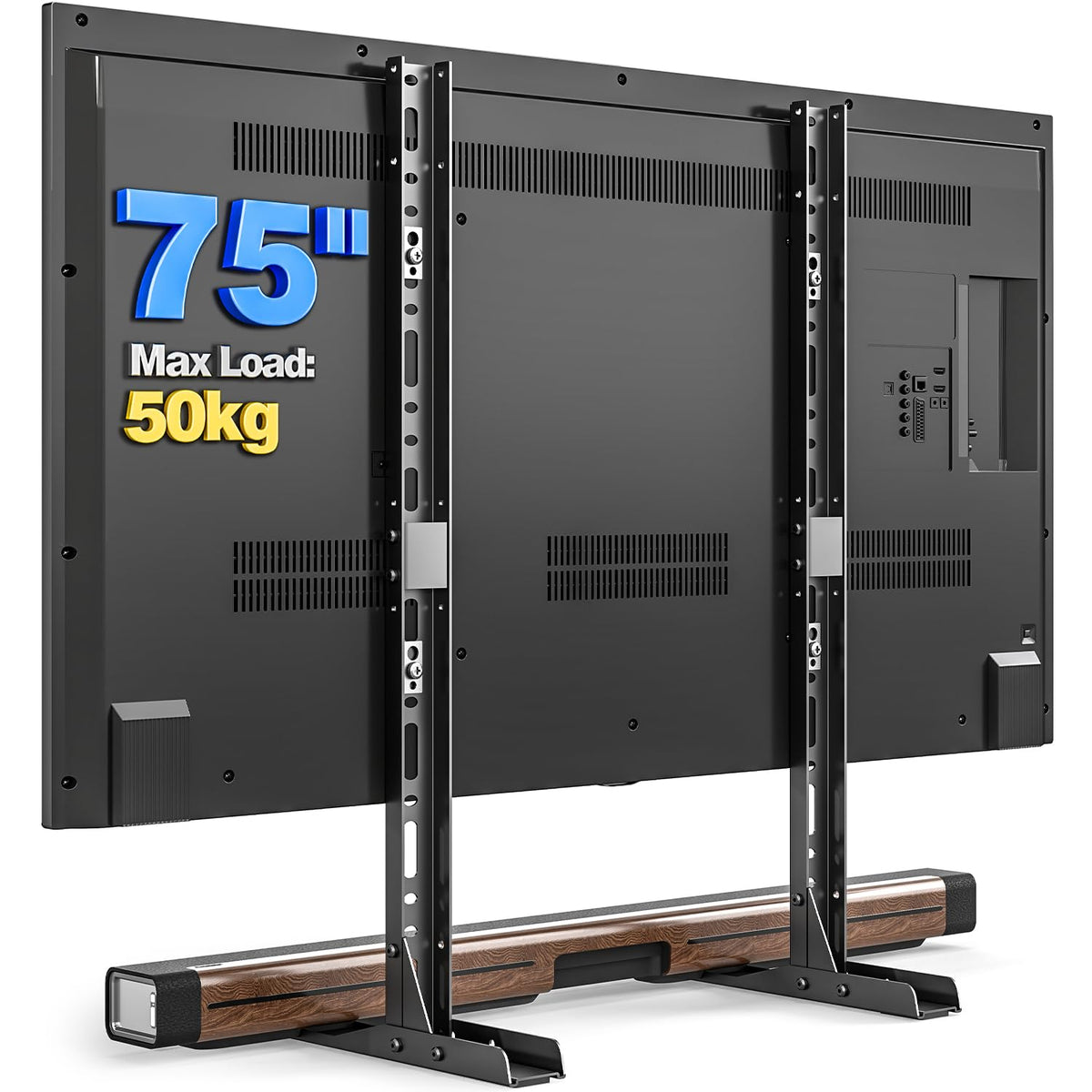 TVON Universal Table Top TV Stand, TV Legs Replacement for 20-75 Inch LCD/LED/OLED Screen TVs, Strong TV Feet Stand Holds up to 50KG, Max VESA 800 x