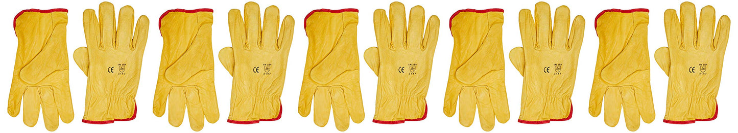 Himalayan H310-10 Premium Drivers Glove, Yellow, 10 Size, Pack of 10